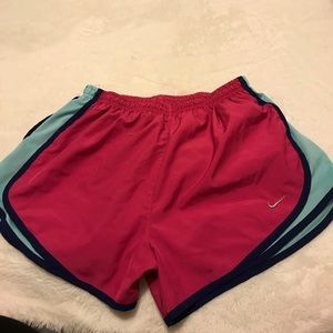 Pink and blue nike shorts  (M)